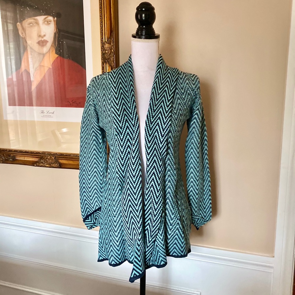 Alya Beverly Chevron Cardigan